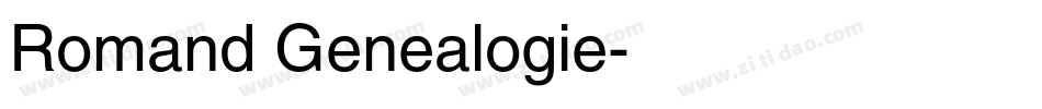 Romand Genealogie字体转换
